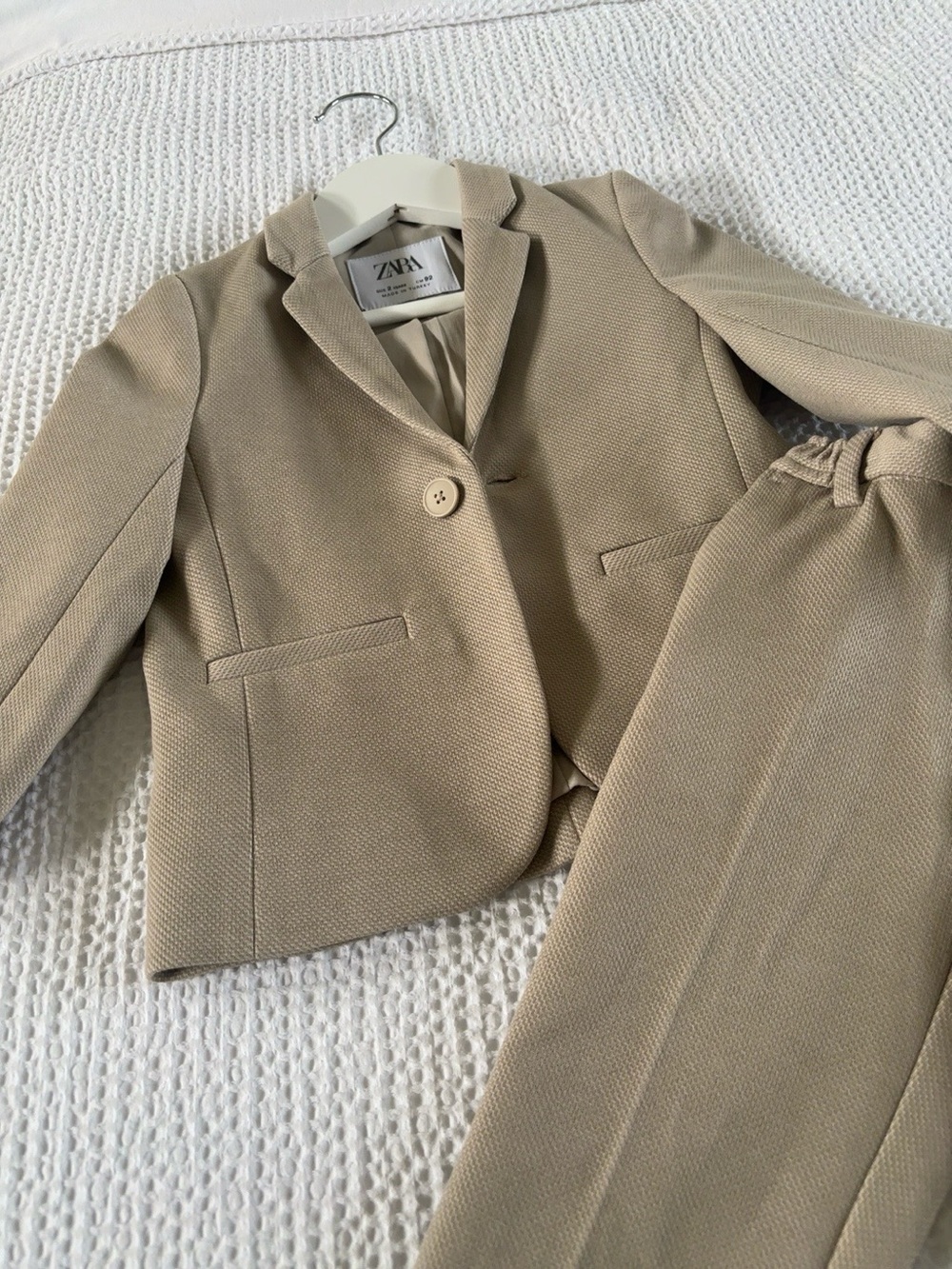 Zara Kids Beige Suit Set Size 2 Years - Picture 3 of 6